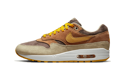 Nike Air Max 1 PRM Duck Pecan żółty-brązowy - widok główny z boku | Saturaise.com