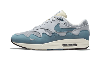 Yeezy Air Max 1 Patta Noise Aqua (Special Box + Bracelet) biały-srebrny - widok główny z boku | Saturaise.com