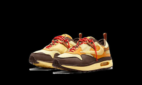 Air Max 1 Travis Scott Cactus Jack Baroque Brown Enfant (PS) - Kup oryginalne Air Max 1 Travis Scott Cactus Jack Baroque Brown Enfant (PS) DN4169-200 - widok z drugiego boku - Sneakersy