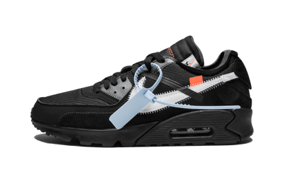 Nike Air Max 90 Off-White Black biało-pomarańczowy - widok główny z boku | Saturaise.com