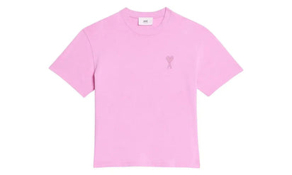 Ami Paris Ami Paris Ami De Coeur Tonal Boxy Fit T-Shirt Candy Pink różowy - widok główny z boku | Saturaise.com