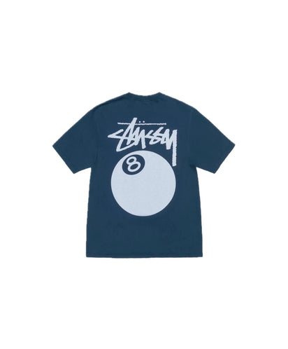 Stussy Stussy 8-Ball Pigment Tee Navy - widok główny z boku - Streetwear