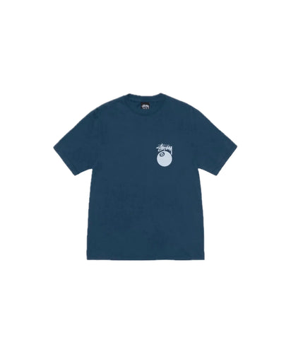 Stussy 8-Ball Pigment Tee Navy - widok z drugiego boku - Premium Quality