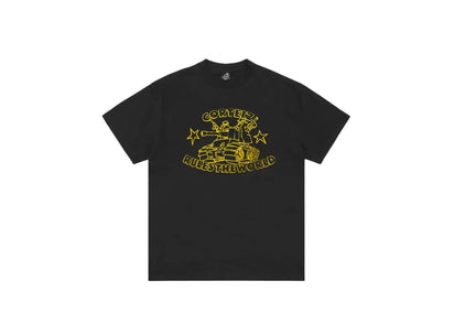 Corteiz Corteiz Tank Rules The World Tee Black czarny-biały - widok główny z boku | Saturaise.com