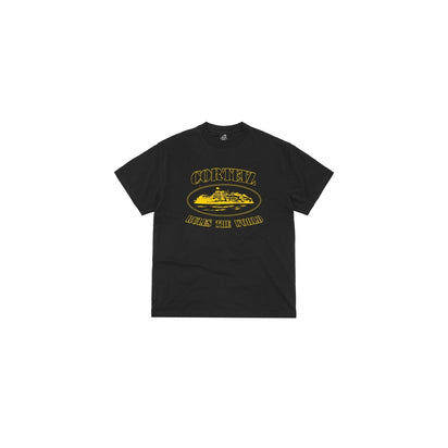 Corteiz Corteiz OG Alcatraz Tee Black Yellow czarny-żółty - widok główny z boku | Saturaise.com