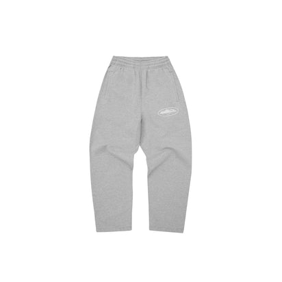 Corteiz Corteiz Island Puff Print Open Hem Pant Heather Grey szary - widok główny z boku | Saturaise.com