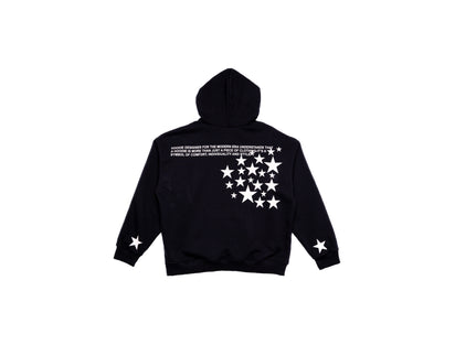 Mizuri Galaxy Black Hoodie - widok z drugiego boku - Premium Quality