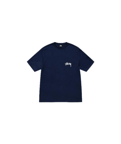 Stussy Cherries Tee Navy - widok z drugiego boku - Premium Quality