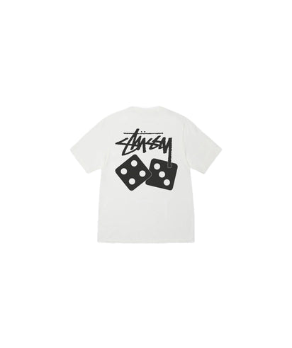 Stussy Stussy Dice Pigment Dyed Tee Natural - widok główny z boku - Streetwear