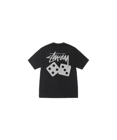 Stussy Dice Tee Black Pigment Dyed - widok z drugiego boku - Premium Quality