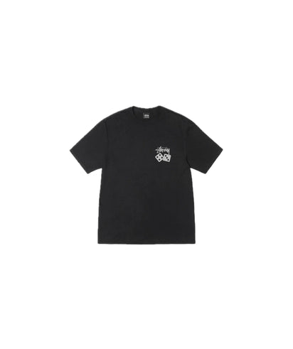 Stussy Stussy Dice Tee Black Pigment Dyed - widok główny z boku - Streetwear