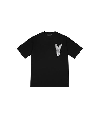 Trapstar Allegiance Tee Black - widok z drugiego boku - Premium Quality