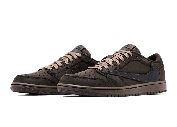 Air Jordan 1 Retro Low OG SP Travis Scott Velvet Brown - Kup oryginalne Air Jordan 1 Retro Low OG SP Travis Scott Velvet Brown DM7866-202 - widok z drugiego boku - Sneakersy