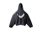 Kup oryginalne Yeezy Gap Engineered by Balenciaga Dove Hoodie Washed Black Los Angeles Archives - widok z drugiego boku - Sne