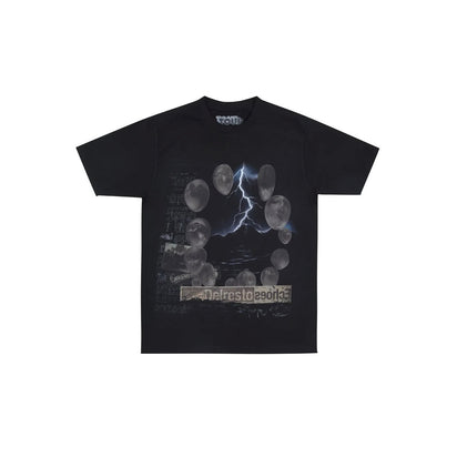 Travis Scott Delresto Tee Black - widok z drugiego boku - Premium Quality