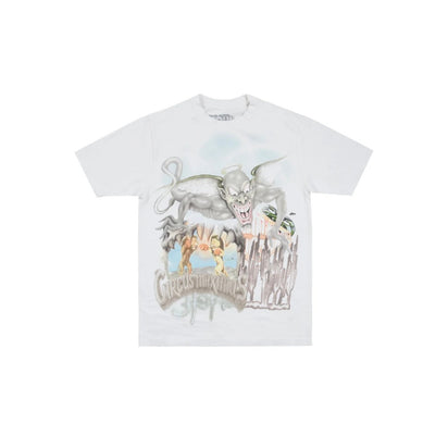 Yeezy Travis Scott Goblin Tee White brązowo-biały - widok główny z boku | Saturaise.com