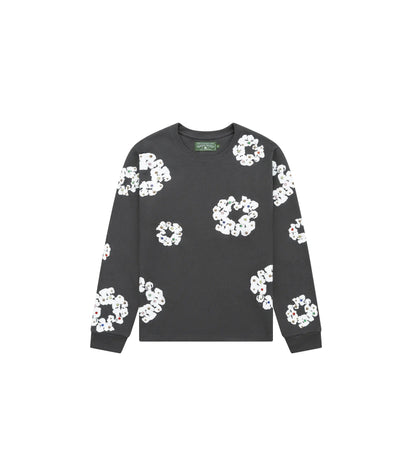 Denim Tears Denim Tears Rhinestone Cotton Wreath Thermal Vintage Black niebiesko-biały - widok główny z boku | Saturaise.com