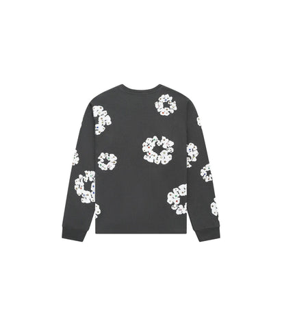 Kup oryginalne Denim Tears Rhinestone Cotton Wreath Thermal Vintage Black DENIMTEARS-RHINESTONE-THERMAL - widok z drugiego bo