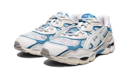 Kup oryginalne Gel-NYC White Dolphin Blue - widok z drugiego boku - Sneakersy