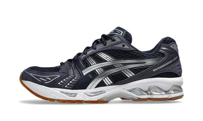 Asics Asics Gel-Kayano 14 A.P.C. Midnight Indigo Fog granatowy-szary - widok główny z boku | Saturaise.com