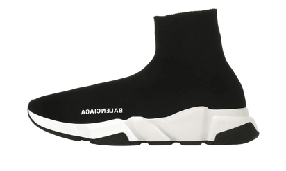 Balenciaga Speed Trainer Black White (2021) czarny-biały - widok główny z boku | Saturaise.com