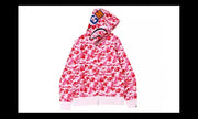 Bape BAPE ABC Camo Shark Full Zip Hoodie Pink Camo - widok główny z boku - Streetwear