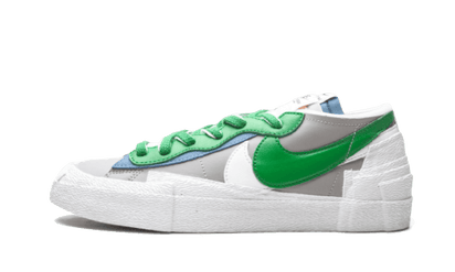 Nike Blazer Low Sacai Medium Grey Classic Green multi-color - widok główny z boku | Saturaise.com