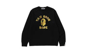 Bluza bez kaptura crewneck BAPE x Van Gogh Museum College Black Brown
