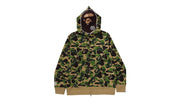 Bluza Rozpinana BAPE ABC Camo 2ND APE FullL Zip Hoodie Green