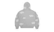 Bluza Z Kapturem Corteiz x Denim Tears Island Wreath Zip Hoodie Heather Grey - zdjęcie 2