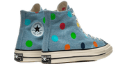 Buty Converse Chuck Taylor All-Star 70s Hi Golf Wang Denim Polka Dots - widok z przodu - Rozmiary EU