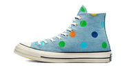 Converse Chuck Taylor All-Star 70s Hi Golf Wang Denim Polka Dots czarny-niebieski - widok główny z boku | Saturaise.com