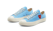 Kup oryginalne Chuck Taylor All-Star 70s Ox Comme des Garçons PLAY Bright Blue - widok z drugiego boku - Sneakersy