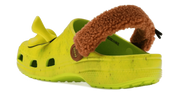 Crocs The Shrek x Crocs Classic Clog Lime Punch niebiesko-biały - detale i podeszwa | Saturaise.com