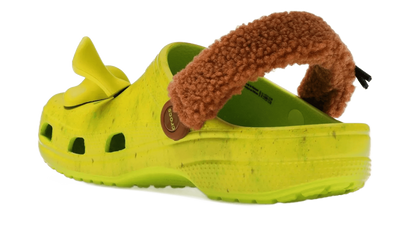 Crocs The Shrek x Crocs Classic Clog Lime Punch niebiesko-biały - detale i podeszwa | Saturaise.com