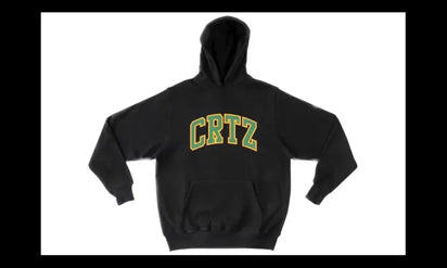 Corteiz Corteiz Crtz Dropout Hoodie Black Green czarny-zielony - widok główny z boku | Saturaise.com