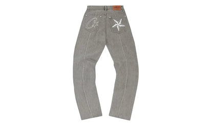 Kup oryginalne Corteiz C-Star Denim Jeans Grey CORT-COCDJG-GREY - widok z drugiego boku - Sneakersy