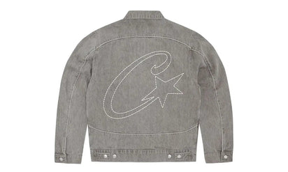 Corteiz C-Star Denim Trucker Jacket Grey - widok z drugiego boku - Premium Quality