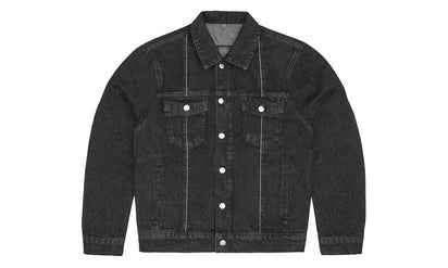 Corteiz Corteiz C-Star Stitch-Down Denim Jacket Black - widok główny z boku - Streetwear