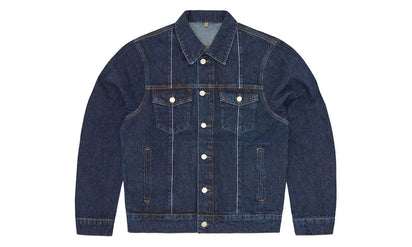 Corteiz Corteiz C-Star Stitch-Down Denim Jacket Dark Wash - widok główny z boku - Streetwear