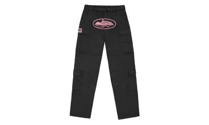 Corteiz Corteiz Guerillaz Cargo Pant Black/Pink czarny-różowy - widok główny z boku | Saturaise.com