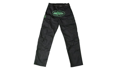 Corteiz Corteiz Mula Guerillaz Cargos Black/Green czarny-zielony - widok główny z boku | Saturaise.com