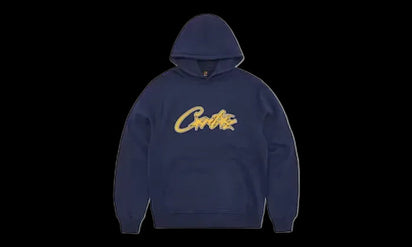 Corteiz Corteiz Satin Applique Allstarz Hoodie Navy granatowy - widok główny z boku | Saturaise.com