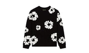 Denim Tears Long Sleeve Cotton Wreath T-shirt Black