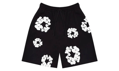 Denim Tears Denim Tears The Cotton Wreath Shorts Black czarny - widok główny z boku | Saturaise.com