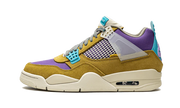 Air Jordan Air Jordan 4 Retro Union Desert Moss niebieski-żółty - widok główny z boku | Saturaise.com