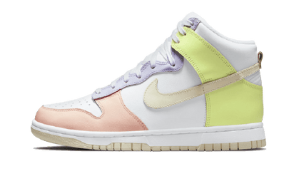 Nike Dunk High Lemon Twist biały-żółty - widok główny z boku | Saturaise.com