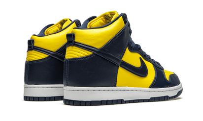 Buty Nike Dunk High Maize & Blue (Michigan) - widok z przodu - Rozmiary EU