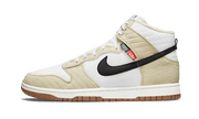 Nike Dunk High Next Nature Rattan czarny-biały - widok główny z boku | Saturaise.com