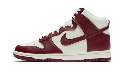 Nike Dunk High Sail Team Red biały-czerwony - widok główny z boku | Saturaise.com